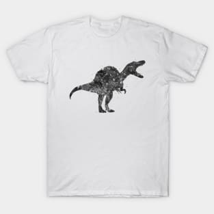 Spinosaurus dinosaur black and white T-Shirt